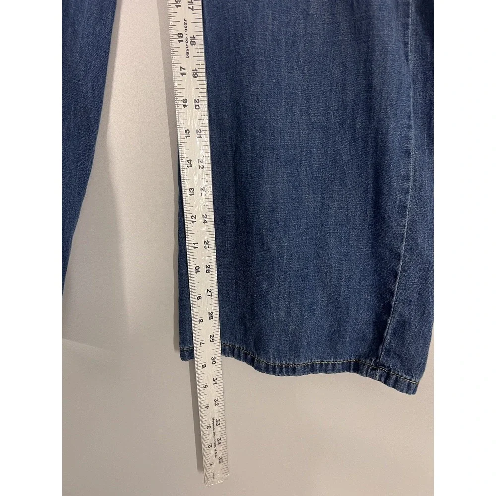 Curve Appeal Jeans Womens 2/26 Blue Denim Pants High Rise Wide Leg